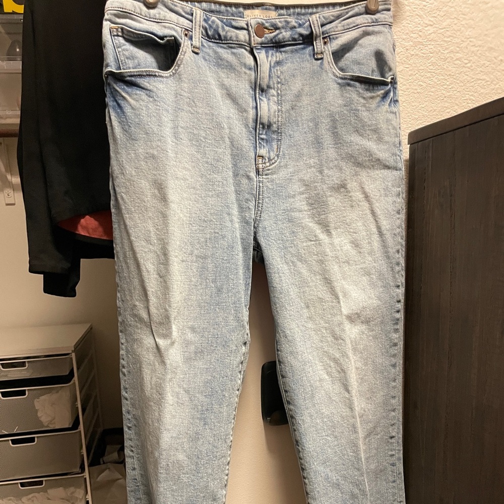 Oliver Logan Aberdeen Wide Leg Crop Light Vintage Size 33